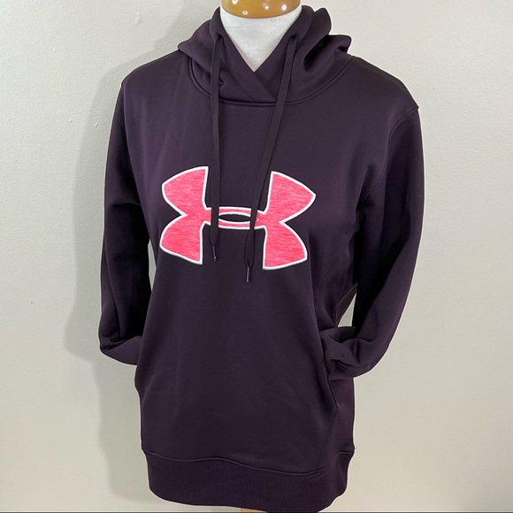 Under Armour Girls Fleece Storm Logo Hoodie - Picture 4 of 4
